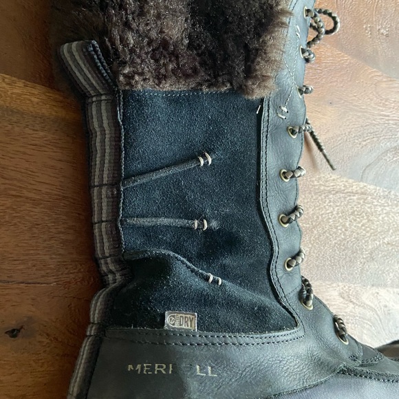 Merrell - Decora Prelude Winter leather/suede waterproof boots - Picture 3 of 10